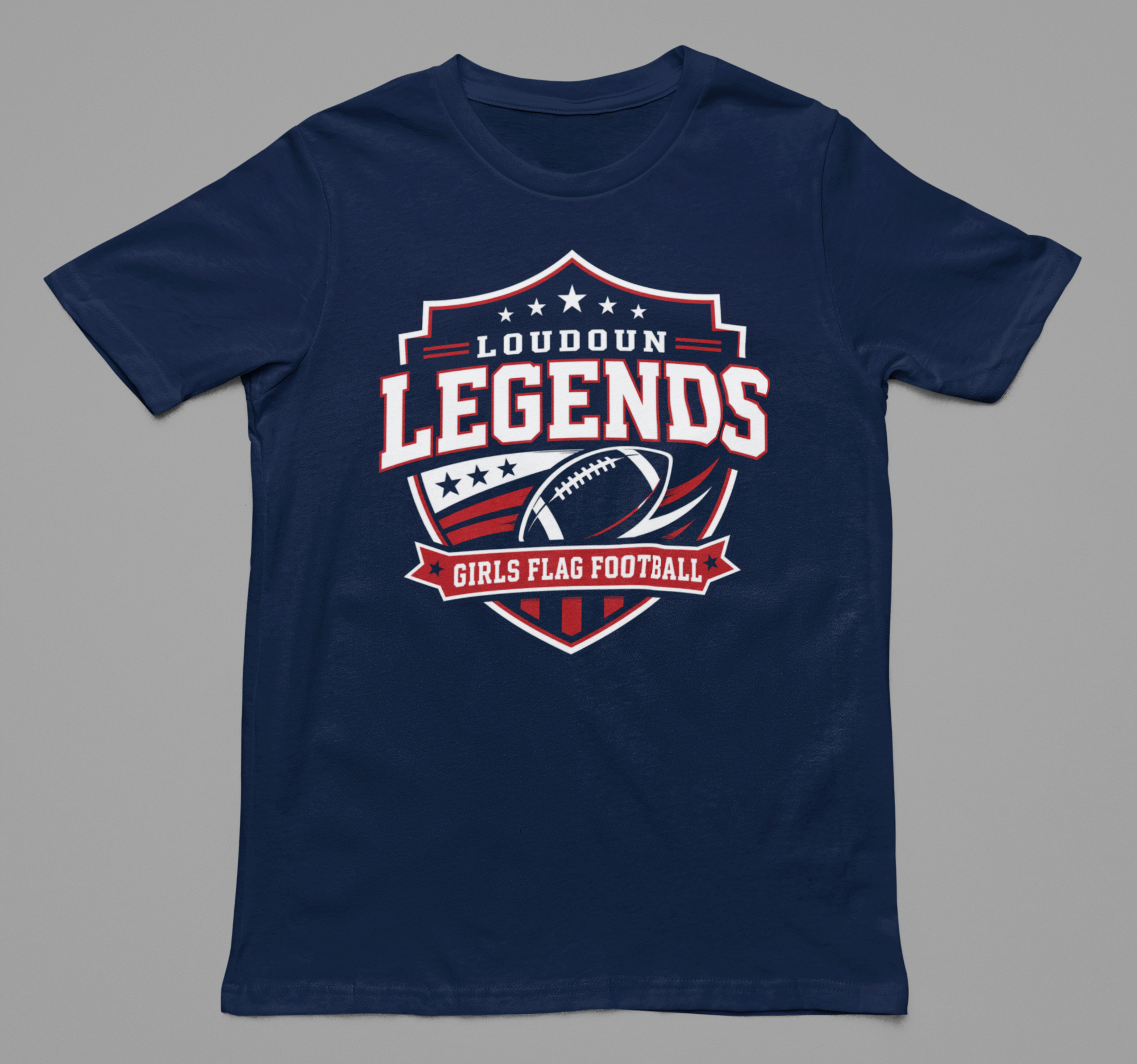 Loudoun Legends Shield Tee - front view