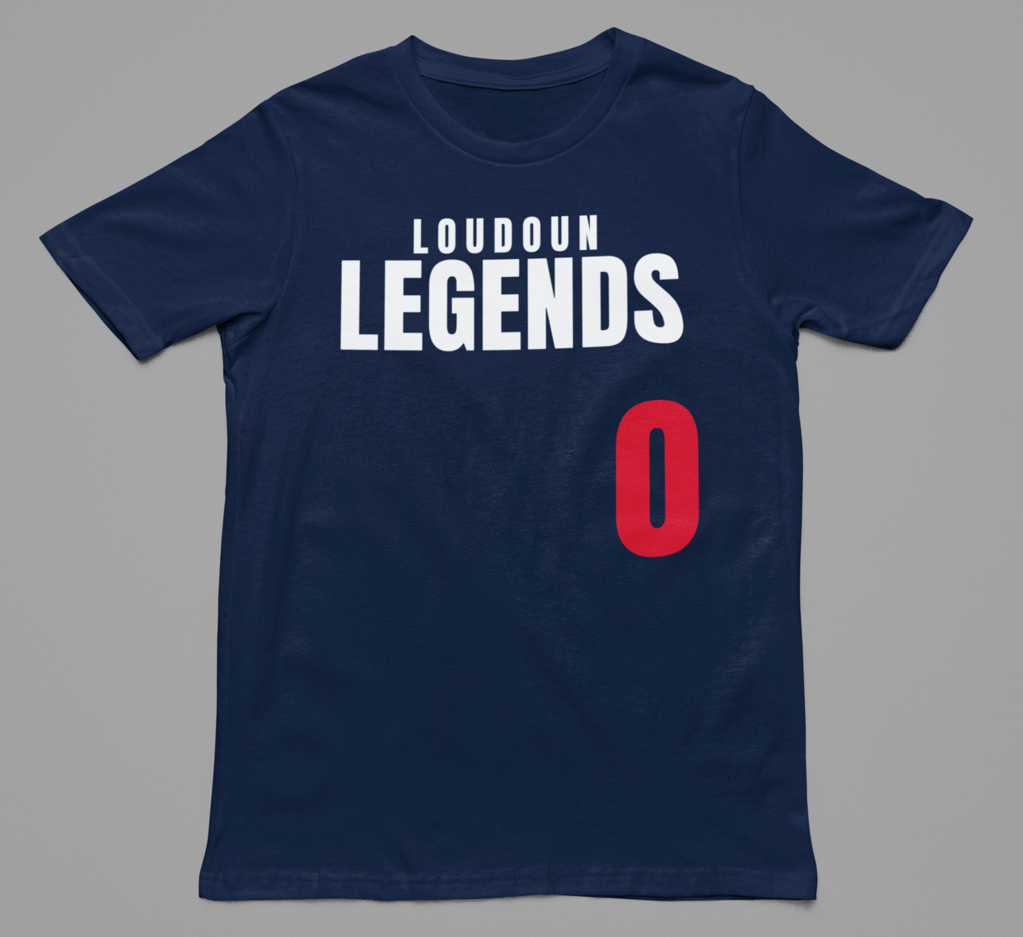 Loudoun Legends Number Tee - back view