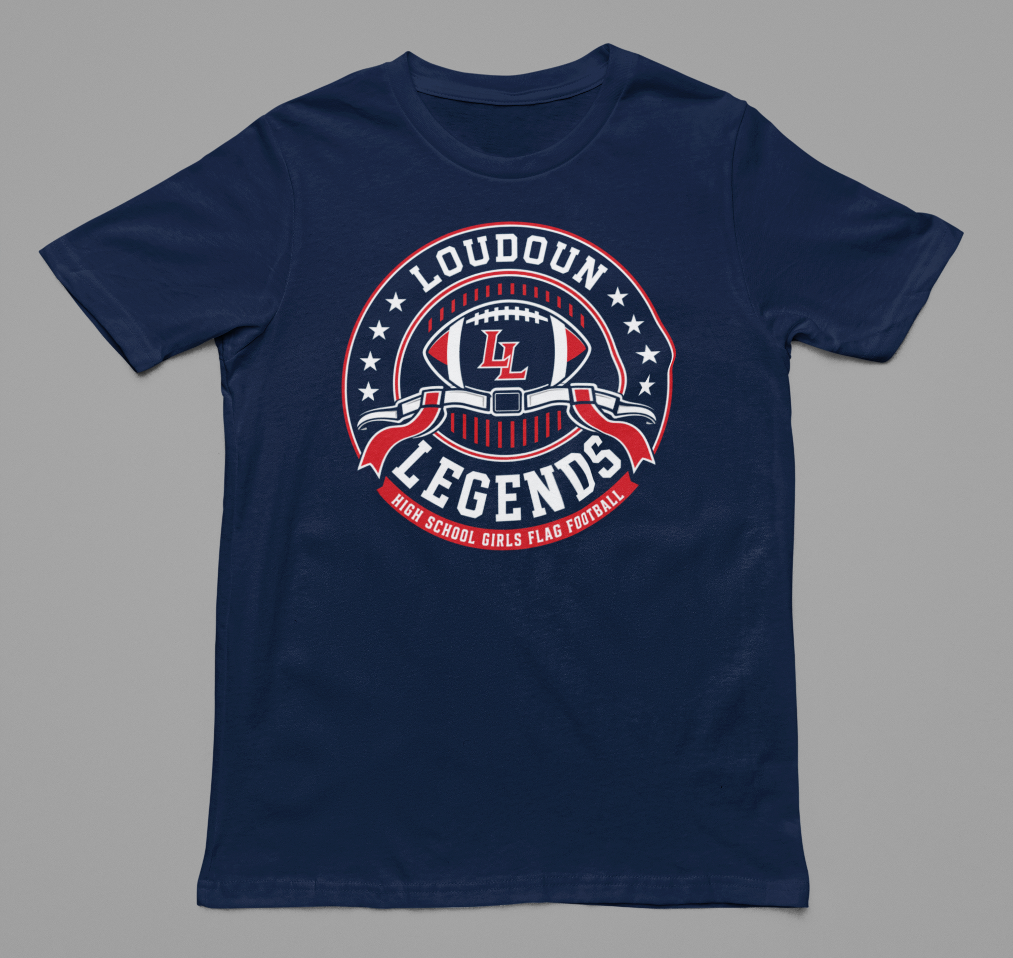 Loudoun Legends Wordmark Tee - back view