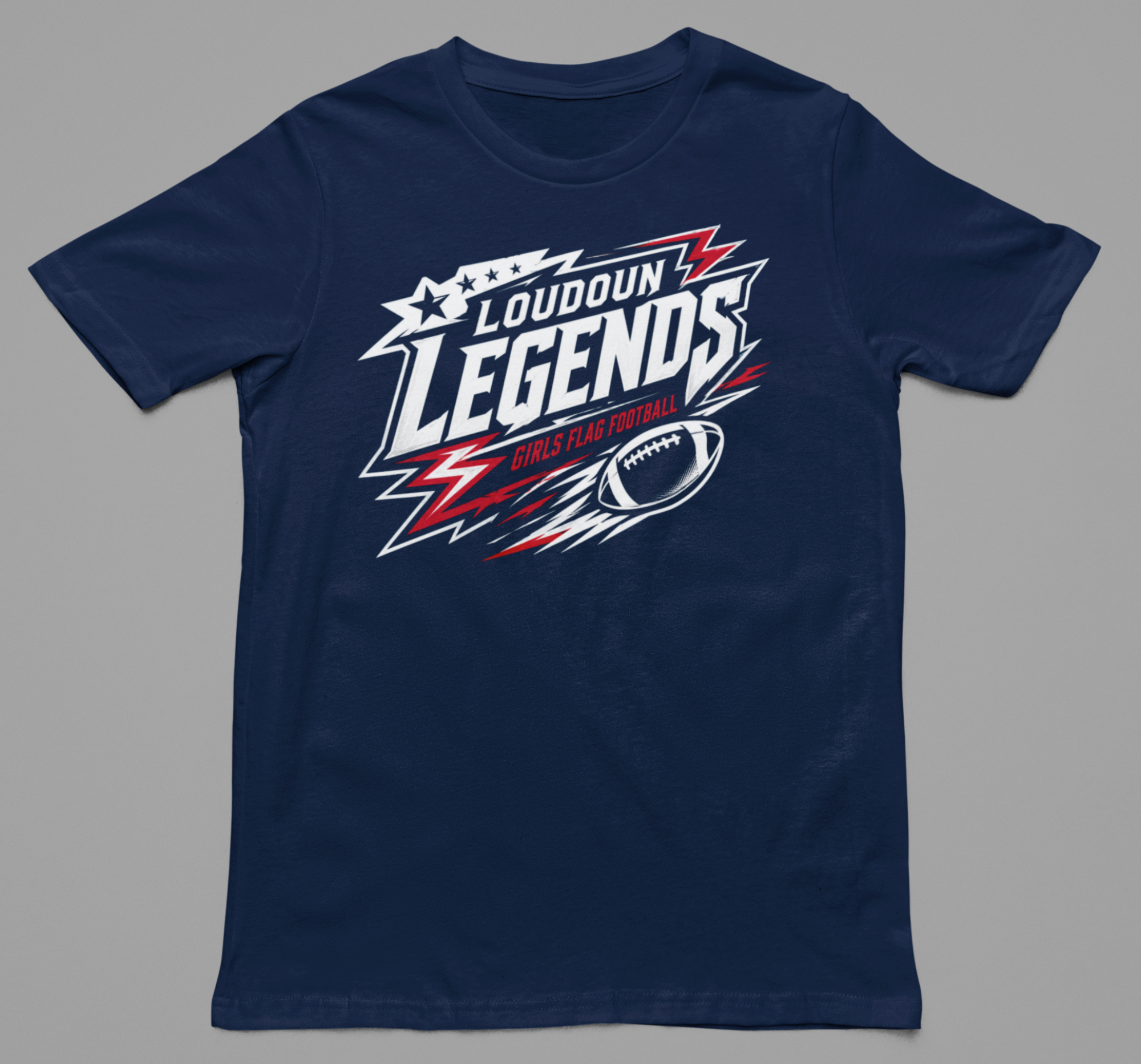 Loudoun Legends Lightning Bolt Tee - back view