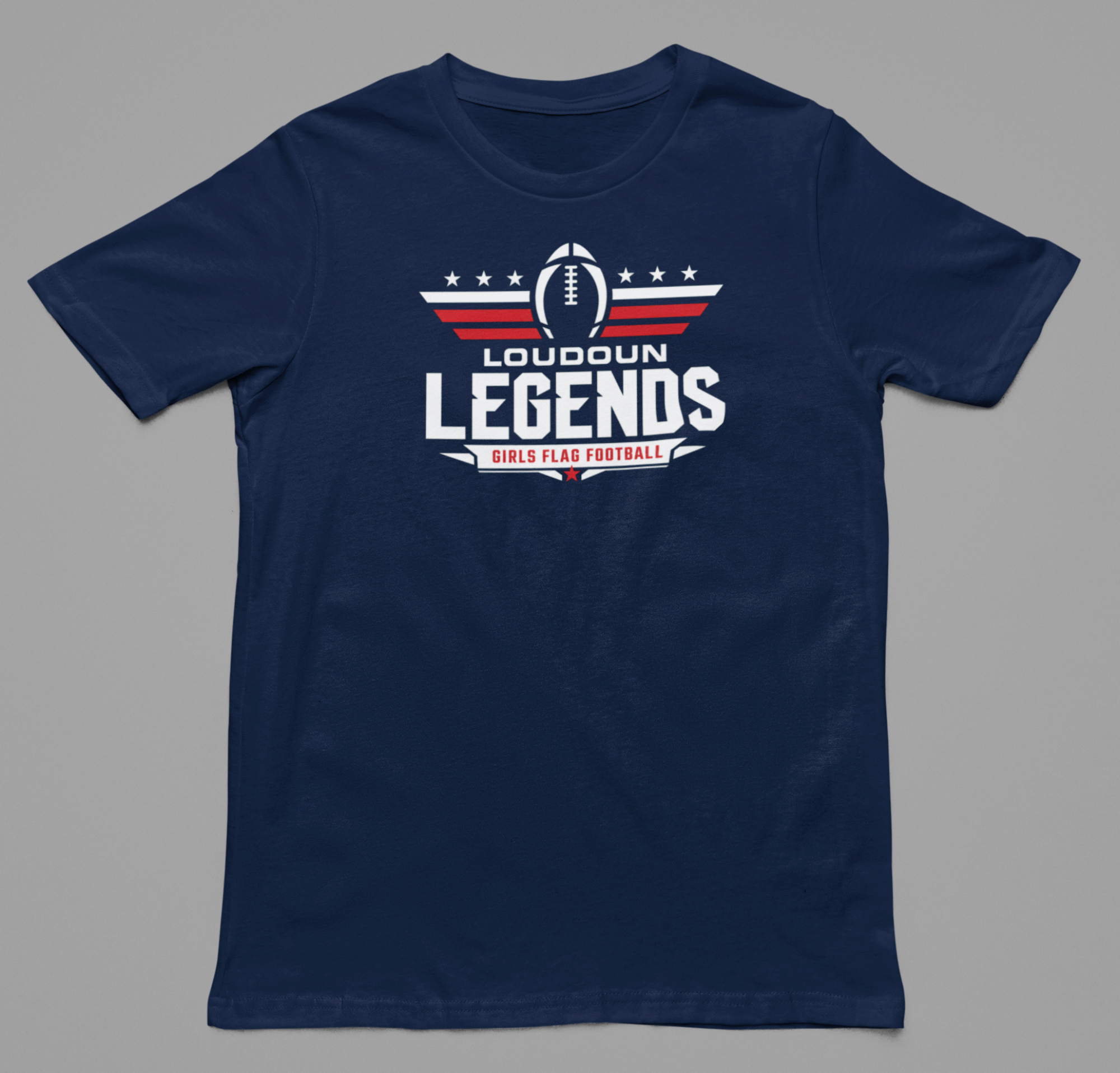Loudoun Legends Wings Tee - back view