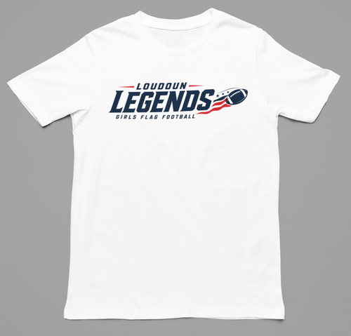 Loudoun Legends Girls Flag Football Swoosh Tee